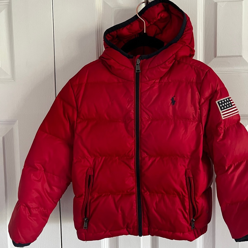 Boys 4T Polo Ralph Lauren Hooded Down Coat (Water Repellent)